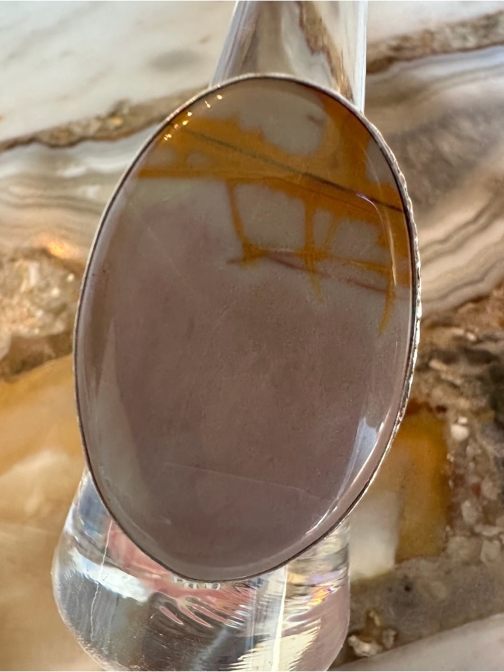 2517 Artisan Silver and Brown Noreena Jasper Stone Women's Ring
